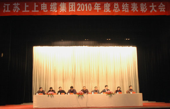 江蘇上上電纜集團(tuán)隆重召開2010年度總結(jié)表彰大會