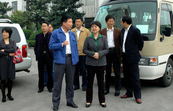 江蘇省生態(tài)工業(yè)園建設(shè)協(xié)調(diào)小組來(lái)上上集團(tuán)視察