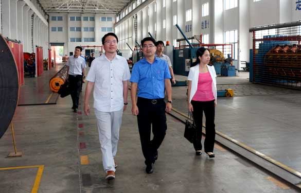 9月10日，溧陽(yáng)市副市長(zhǎng)陳安一行來(lái)上上電纜調(diào)研